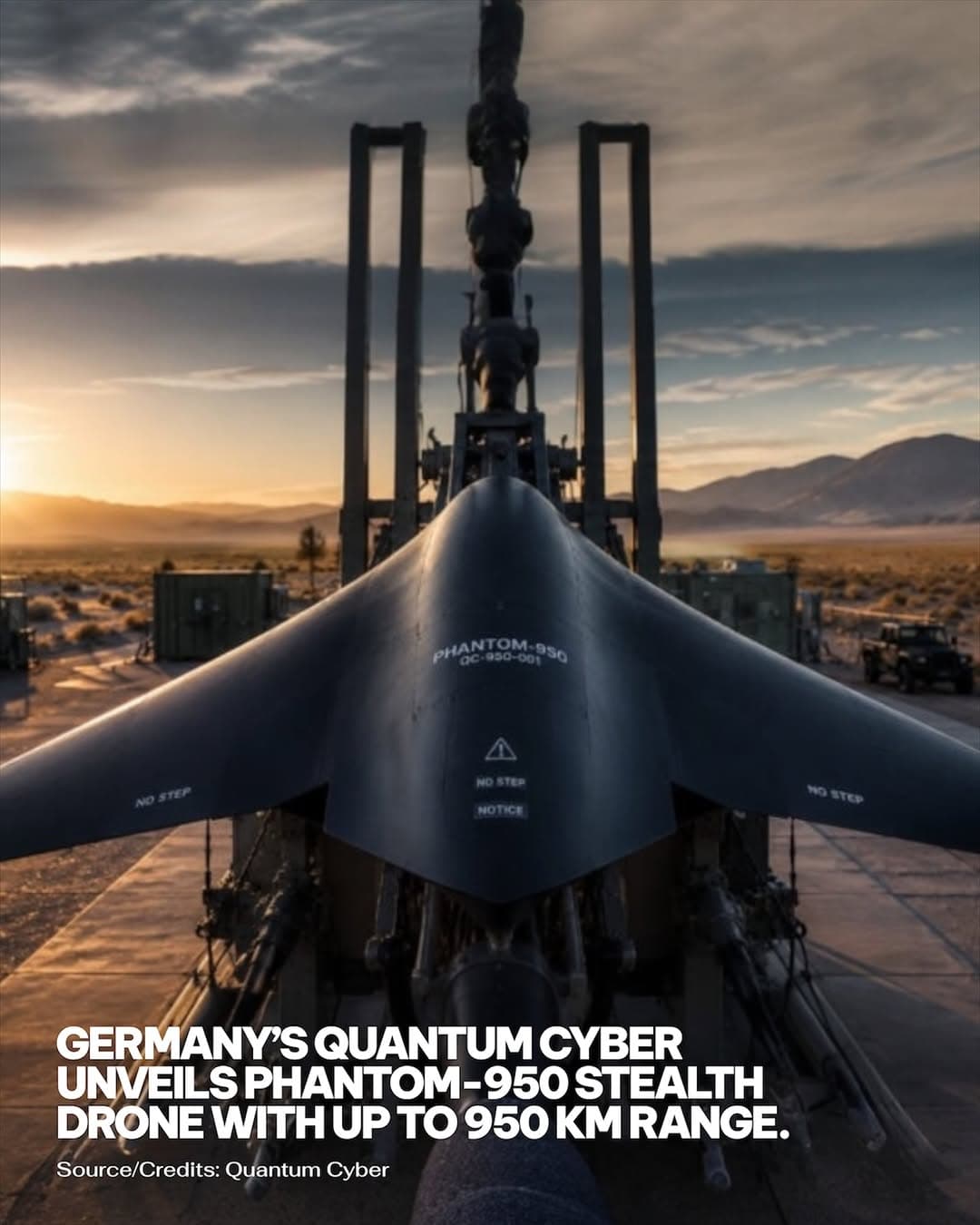 German Firm Quantum Cyber Unveils PHANTOM-950 Long-Range UAS with 950 km Range