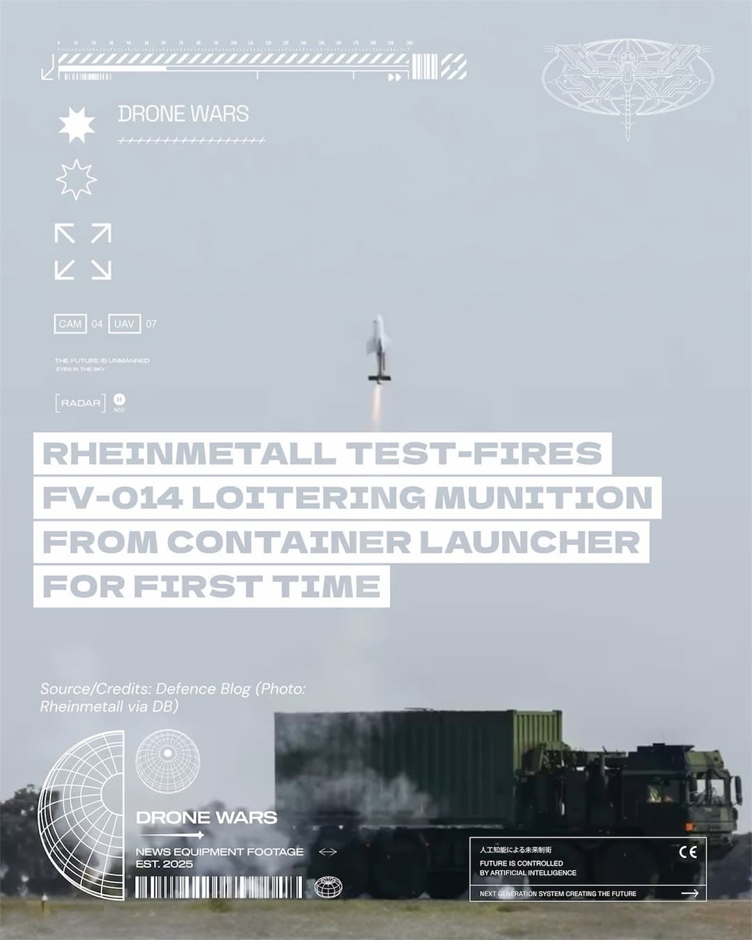 德國萊茵金屬卡車貨櫃發射巡飛彈試射成功,2027年部署立陶宛