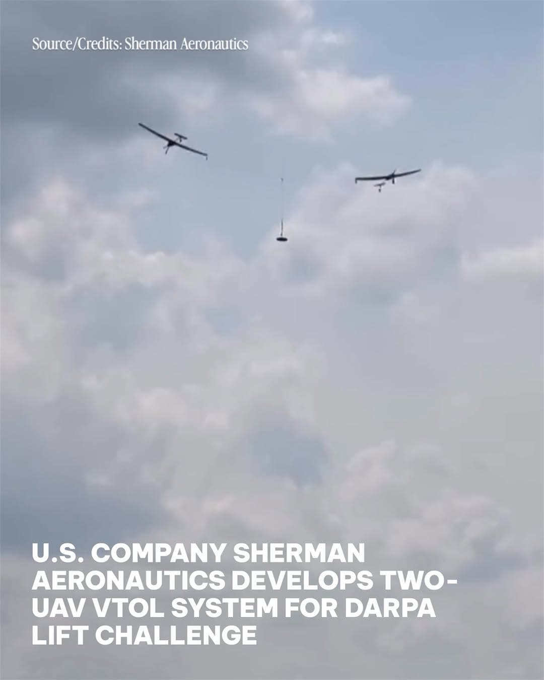 雙機協力吊掛挑戰極限!Sherman Aeronautics 發表 RotorWings 垂直起降概念機
