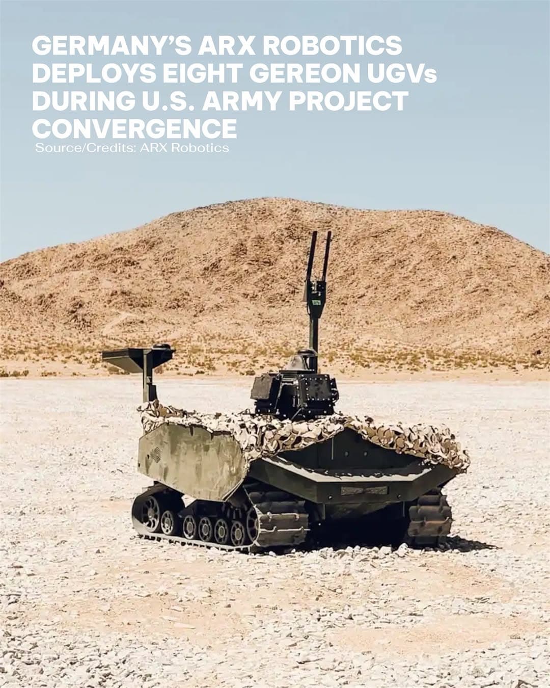 德國 ARX Robotics 實兵驗證 GEREON 無人載具,美軍 PC-C6 展演多任務整合潛力