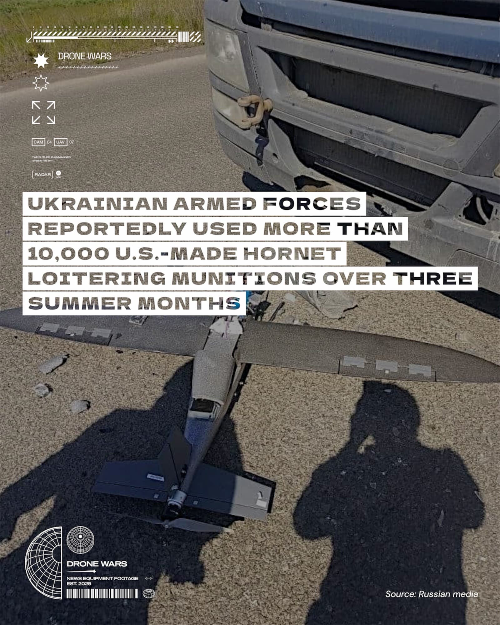 烏軍夏季狂用逾萬枚美製Hornet巡飛彈,AI自主攻擊成關鍵戰力 1