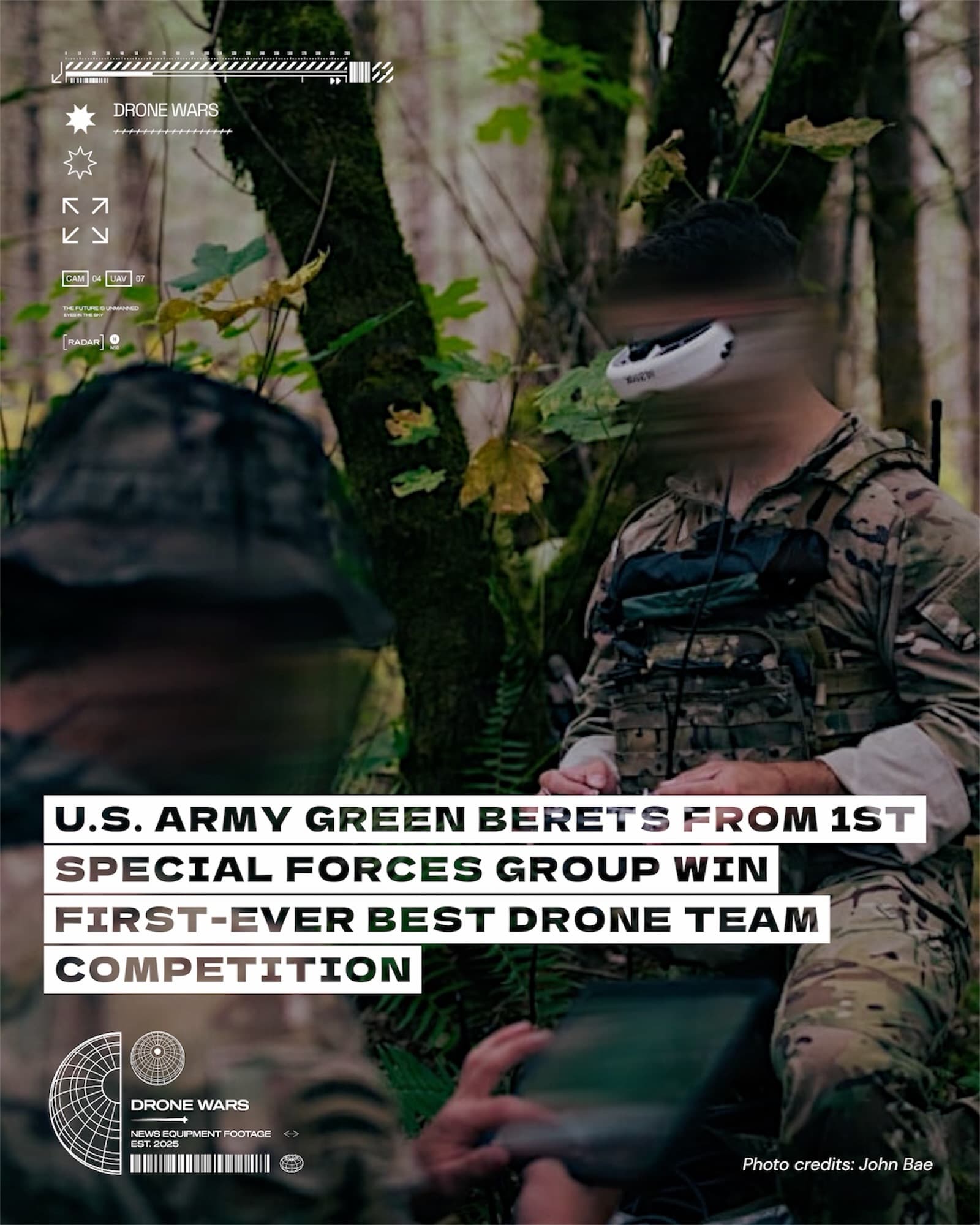 美軍首辦特戰無人機團隊競賽 綠扁帽部隊擊敗14隊奪冠