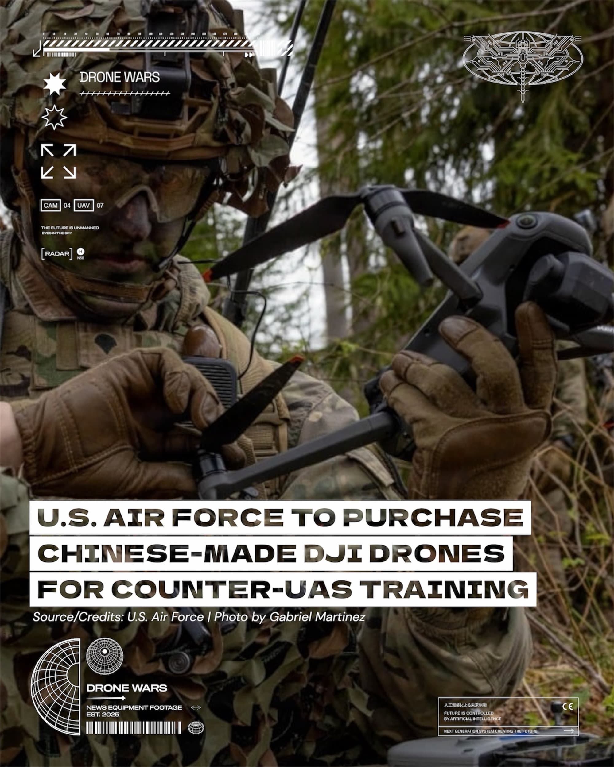 美空軍為反無人機訓練採購DJI 翻新機模擬全球主流威脅