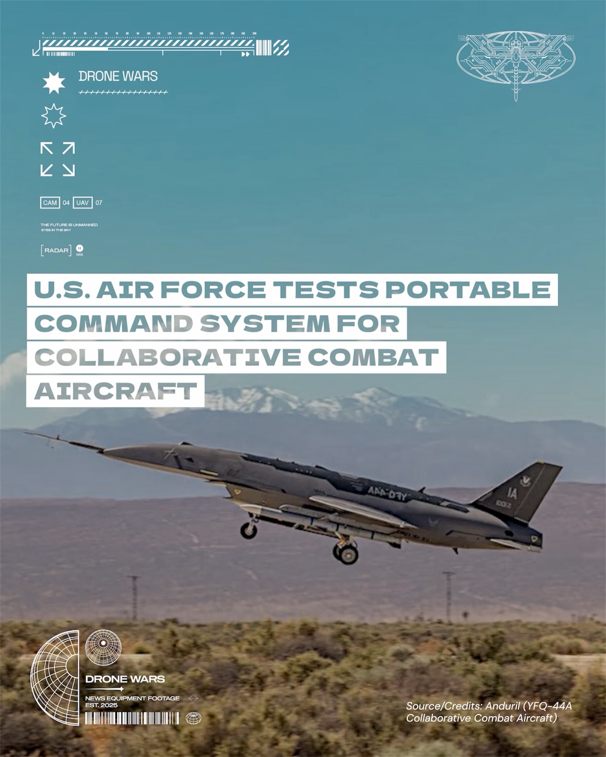美空軍實測可攜式戰術指揮系統,加速協同作戰無人機整合部署