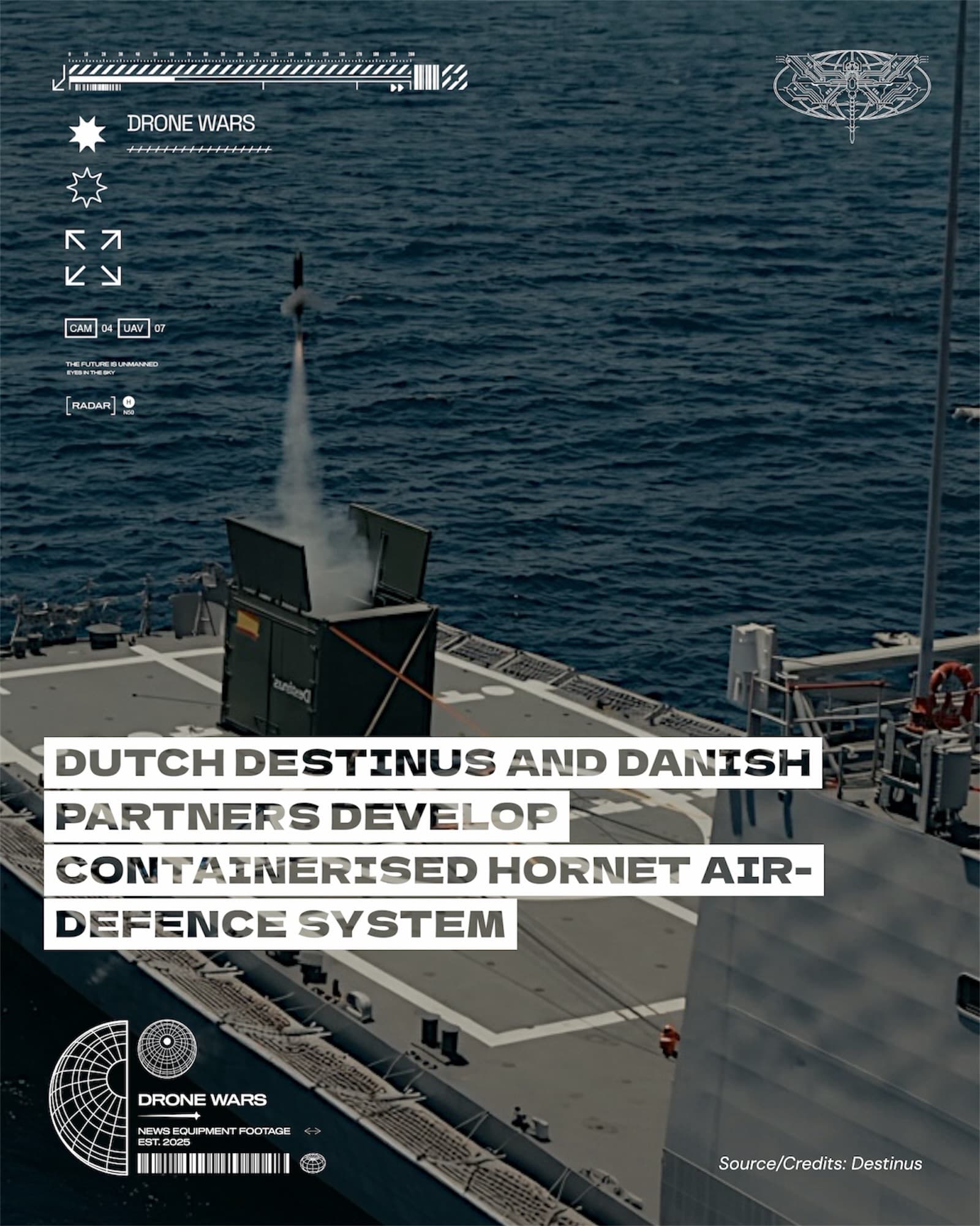 Destinus攜丹麥團隊開發貨櫃式Hornet模組化反無人機系統,加速海軍艦艇防禦升級