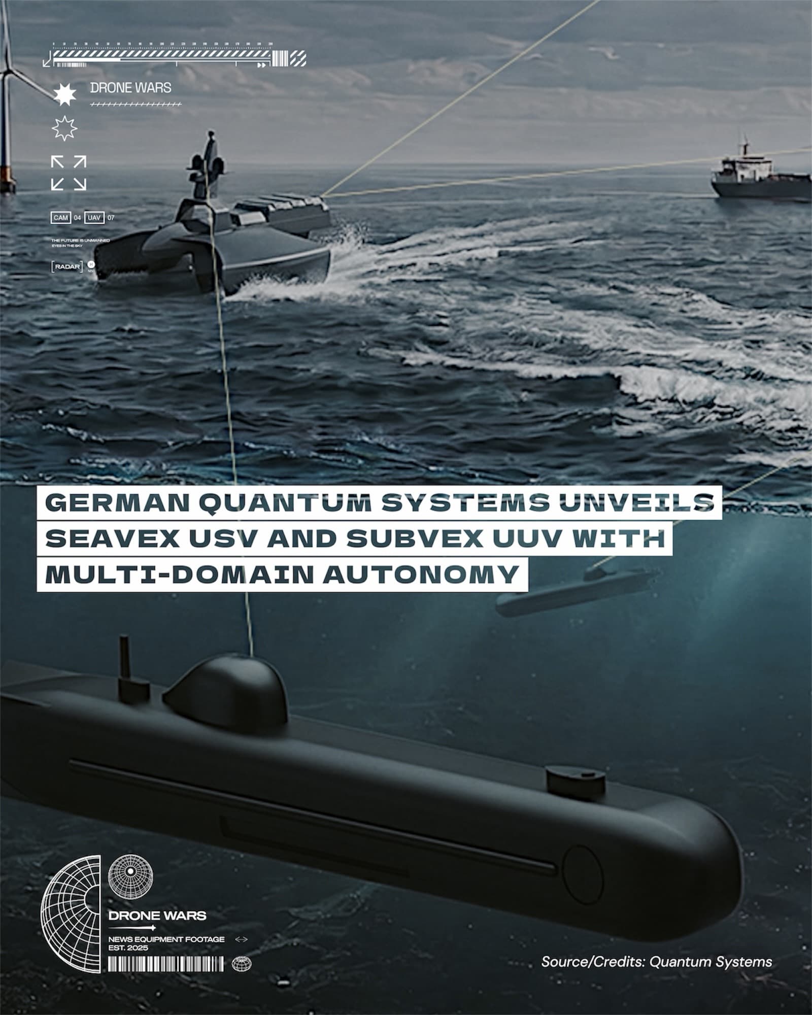 Quantum Systems於NATO海上演習發表Seavex與Subvex海事無人載具