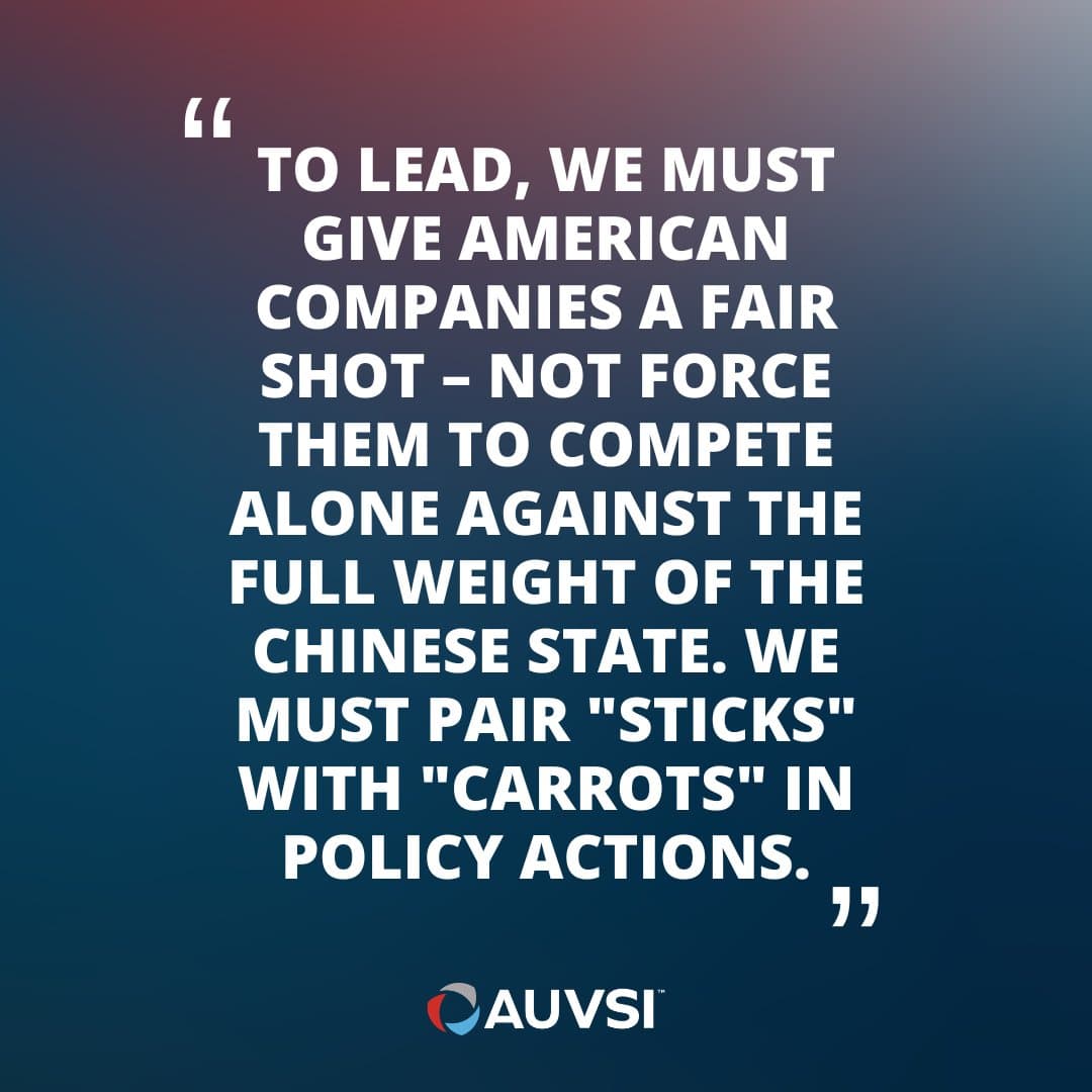AUVSI 呼籲美國國會加速推動機器人與無人機產業政策,強化製造業競爭力 1