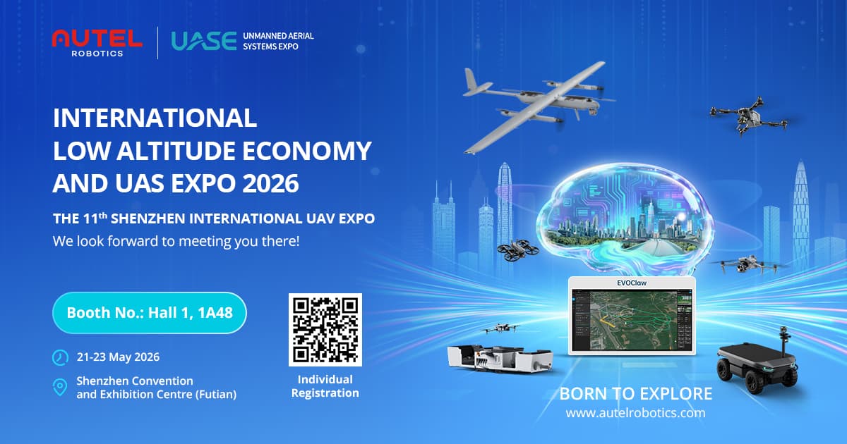 Autel Robotics 將參展 2026 深圳國際低空經濟暨無人機博覽會