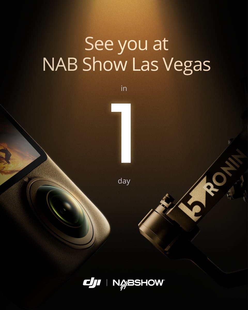 DJI 即將亮相 NAB Show 2026,攤位 C6719 預告全新發表內容 1