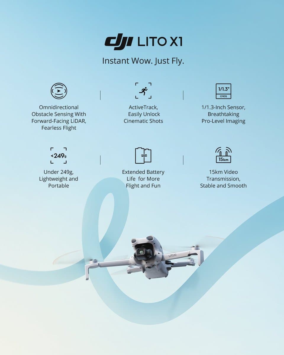 DJI 全新 Lito 系列正式發表:專為新手打造的入門空拍無人機 1