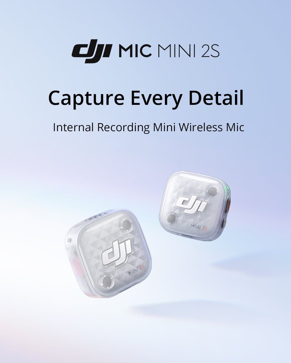 DJI Mic Mini 2S 即將登場:捕捉每一個細節的無線麥克風新品