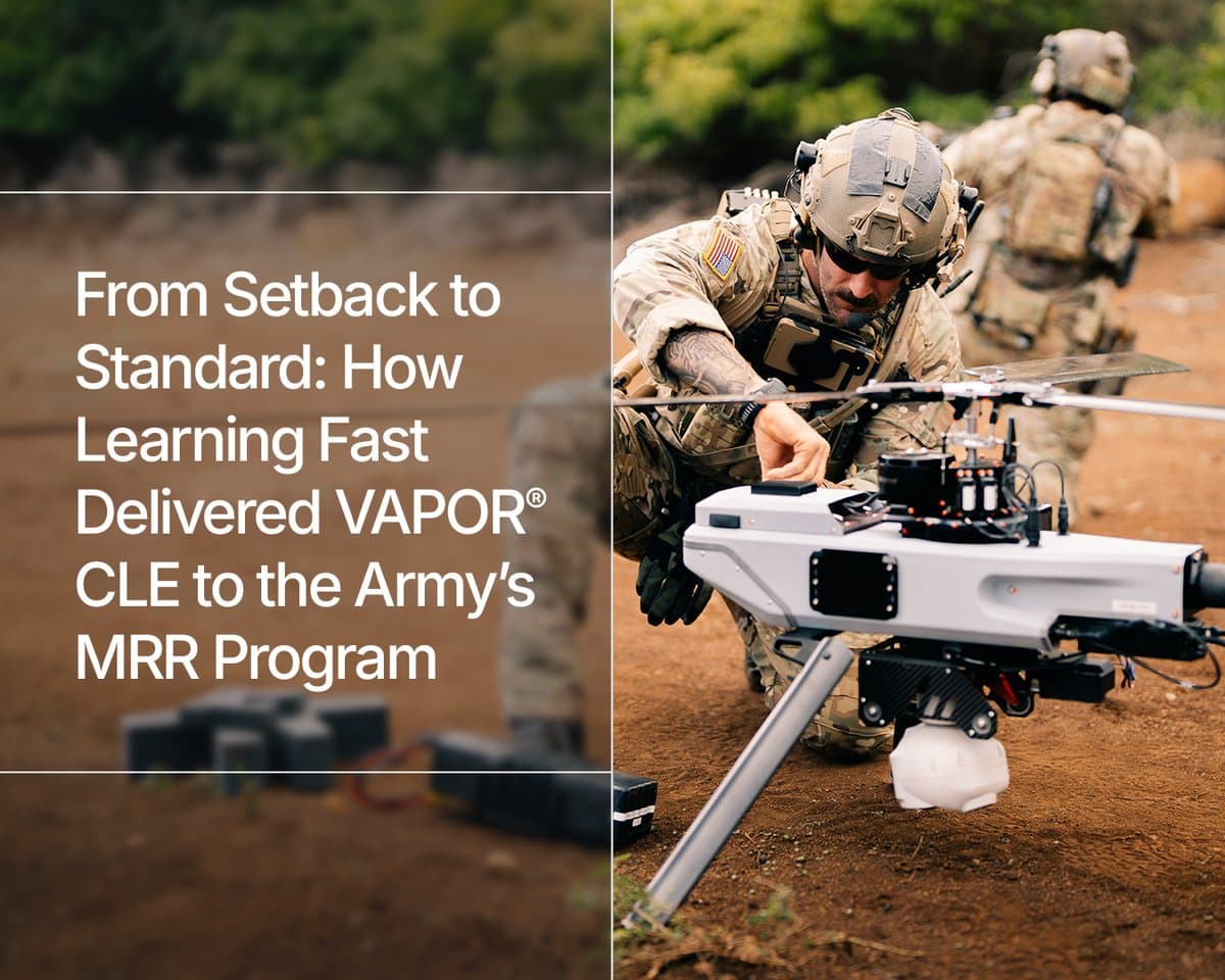 VAPOR® CLE 獲選美國陸軍中程偵察計畫:從挫敗到勝出的逆轉故事 1
