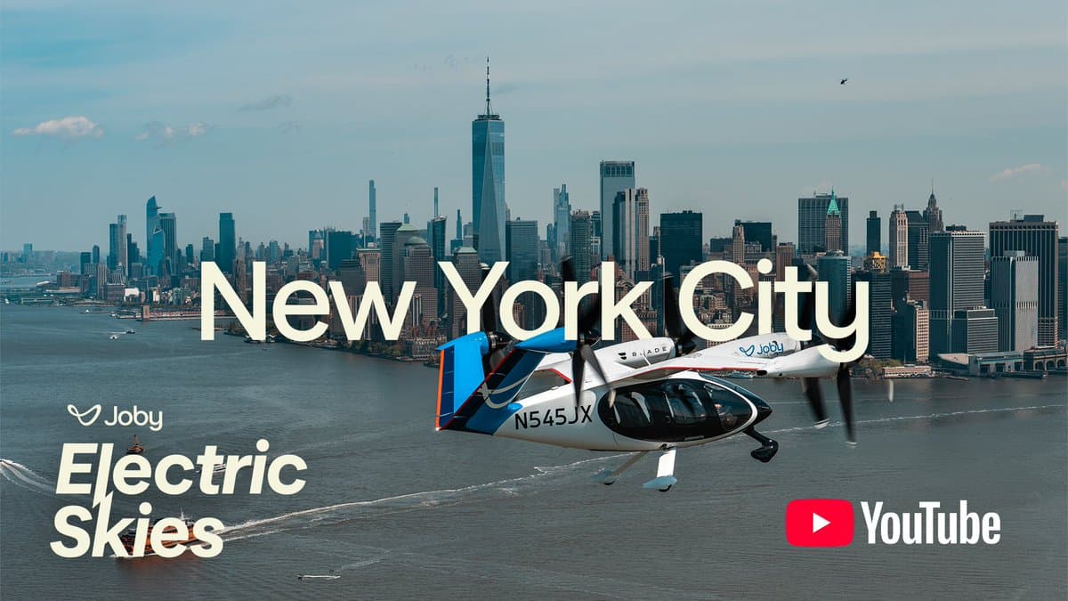 Joby Aviation 發布「電動天空」紐約首映影片:回顧 JFK 機場至曼哈頓歷史性示範飛行