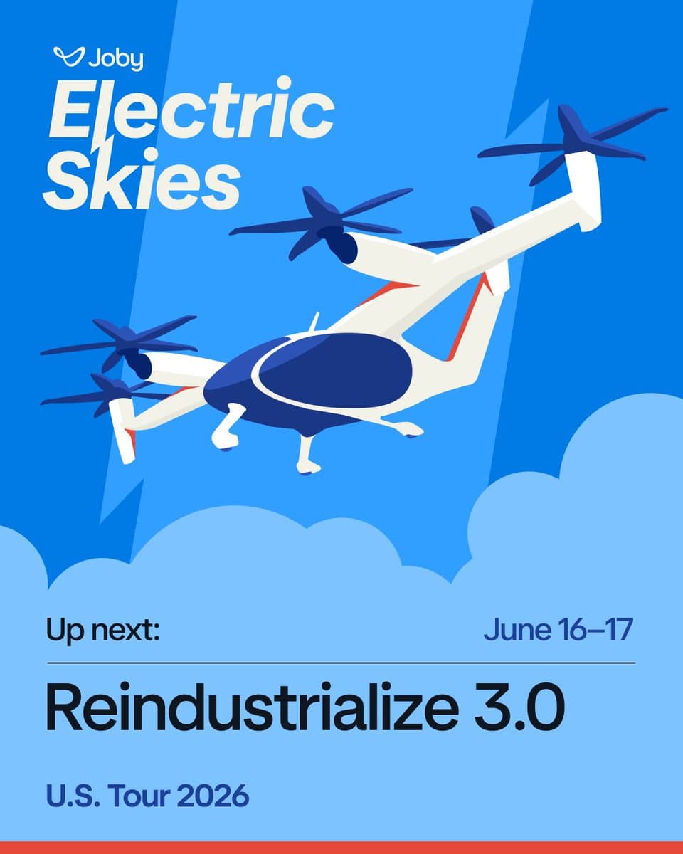 Joby Aviation's Electric Skies Tour Heads to Detroit, Spotlighting Vertically Integrated U.S. Aerospace Manufacturing 1